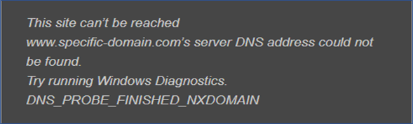 Fix Error Code DNS_PROBE_FINISHED_NXDOMAIN