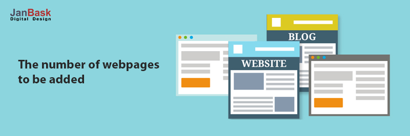 The number of webpages to be added