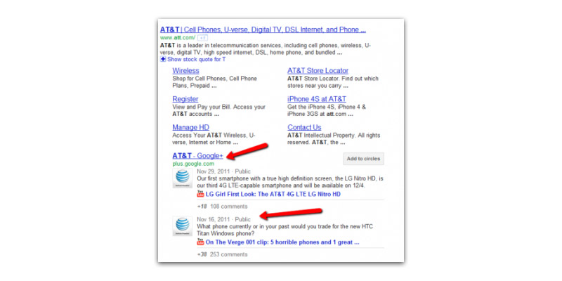 Google+ posts can be crawled & indexed