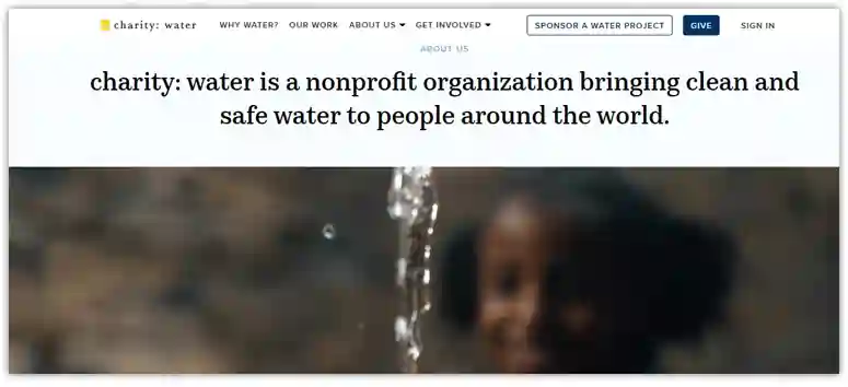 Charity: Water Donation Page