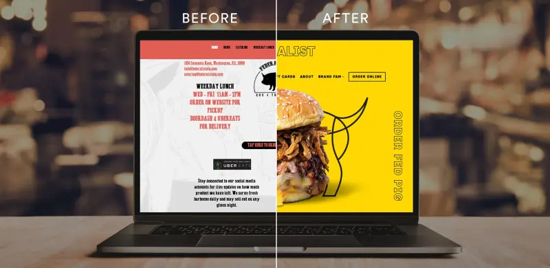 Reheat your stale restaurant website 
