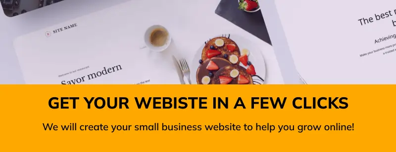 Get your website in a few clicks
