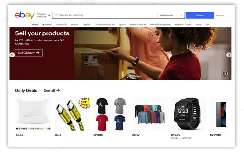 ebay new homepage design