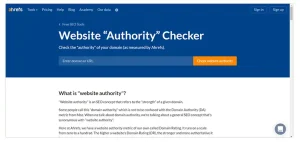 Website Authority Checker