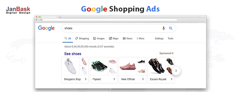 google shopping ads example