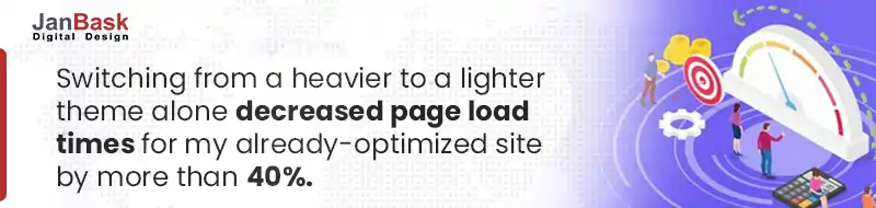  lighter theme to reduce page load