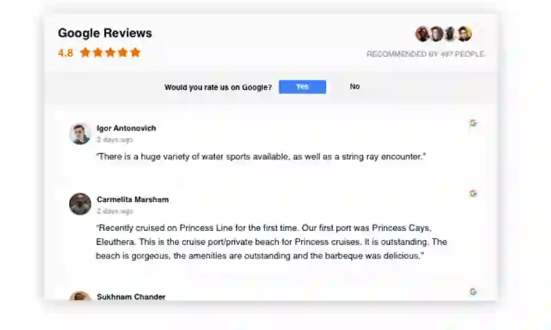 Google plus reviews